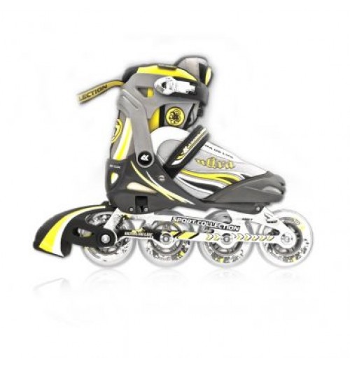 Раздвижные роликовые коньки СК Ultra Deluxe Yellow